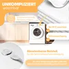 A marketing image showing a washing machine and text highlighting the product's washability. Produktbild-Vorschau