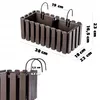 KADAX Skrzynka Balkonowa 38cm + 2 Uchwyty Brązowa Podgląd zdjęcia produktu 3