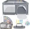 XMTECH ohrádka pro miminka 127×127×68cm, ohrádka pro Náhled obrázku produktu 1