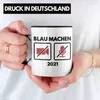 Trendation - Lustige Tasse Home Office 2022 Blau Machen Produktbild-Vorschau 2