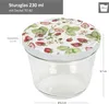 100 pots en verre de 230 ml, fraise des bois, couvercle Voir les images du produit 5