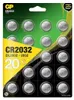 1x20 GP CR 2032 Lithium 3V 20 Stück Knopfzellen  0602032C20 Produktbild-Vorschau 5