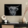 MuchoWow® Poster Schottisches Hochlandrind - Schwarz - Kuh Produktbild-Vorschau 3