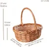 Creative Home Malý Proutěný Nákupní Košík s Uchem | 30 x 27 Náhled obrázku produktu 3