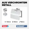 tesa Elegaant Toilettenrollenhalter inkl. Kleber + Deckel Produktbild-Vorschau 3