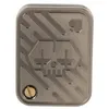 A close-up, top-down view of a metal poker-themed push slider toy. Produktbild-Vorschau