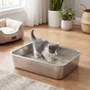 FEANDREA Katzenklo Edelstahl, Katzentoilette mit Schaufel, Produktbild-Vorschau 4