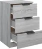 vidaXL Nachttisch Grau Sonoma 40x36x65 cm Produktbild-Vorschau 5