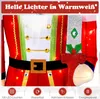 COSTWAY 157cm vánoční figurka louskáčka, svítící vánoční Náhled obrázku produktu 5