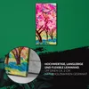 Wohnzimmer-Bild Leinwand Uhr 30x60 Malerei Abstrakt Produktbild-Vorschau 5