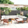 vidaXL 5-tlg. Garten-Lounge-Set mit Kissen Cremefarbenes Produktbild-Vorschau 10