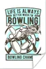 MuchoWow® Poster Bowling - Blau - Vintage 40x60 cm - Produktbild-Vorschau 1