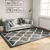 vidaXL Teppich Waschbar Schwarz und Weiß 160x230 cm Produktbild-Vorschau 2