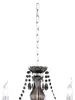 Kroonluchter Luster Crystal 40cm 3-lichts zwart transparant Productafbeelding-voorbeeld 8
