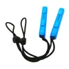 A pair of blue wrist straps for a game console, attached by a black cord. Produktbild-Vorschau