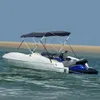 vidaXL 3-Bow Bimini-Top mit Seitenteilen 183x(185-198)x137 Produktbild-Vorschau 2