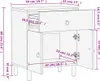 vidaXL Nočný stolík 50x33x60 cm z masívneho dreva mango Náhľad obrázku produktu 6