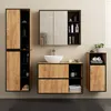 Bad-Hochschrank hängend VAMI Craft Eiche, Schwarz 10 Produktbild-Vorschau 4