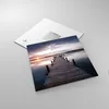 Bilder auf glas - Fußgängerbrücke See Sonnenuntergang Abend Produktbild-Vorschau 2