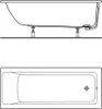IDEAL STANDARD T361701 Connect Air vana ve tvaru těla, Náhled obrázku produktu 3