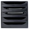 Exacompta ECOBOX Schubladenbox mit 5 Schubladen - Schwarz - Produktbild-Vorschau 1