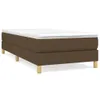 vidaXL Struttura letto Boxspring marrone scuro 80x200 cm in Anteprima dell’immagine prodotto 1