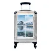 MuchoWow® Koffer Handgepäck Trolley Rollkoffer Kleine Produktbild-Vorschau 1