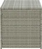 A front view of a gray poly rattan storage box. Anteprima dell’immagine prodotto