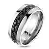 Ring Schwarz Silber Herren aus Titan 62 (19.7 mm Ø) Produktbild-Vorschau 2