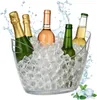 Relaxdays Getränkekühler, 6l Partywanne, Sekt, Bier, Wein Produktbild-Vorschau 1