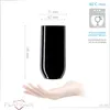 PLATINUX Schwarze Elegante Trinkgläser aus Glas 360ml (max. Produktbild-Vorschau 5