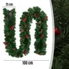 Weihnachtsgirlande 100 cm, dekorierte Tannengirlande mit Produktbild-Vorschau 3