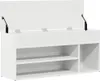 A white storage bench with an open lid is shown in a neutral setting. Náhľad obrázku produktu