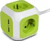 Prise quadruple MagicCube, 2 entrées USB 1,4 m GreenBlue Voir les images du produit 2