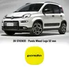 Adesivi coprimanubrio 3D per Fiat Panda, diametro 52 mm, Anteprima dell’immagine prodotto 2
