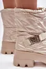 Damen-Stiefel Mit Massiver Sohle Und Flachem Absatz Beige Produktbild-Vorschau 9