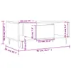 Couchtisch Weiß 90x50x36,5 cm Holzwerkstoff Produktbild-Vorschau 11
