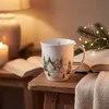 Porzellan Tasse Schnee Häuser Landhausstil 0,4L Produktbild-Vorschau 2