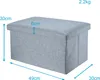 Intirilife Faltbare Sitzbank 49x30x30 cm in ALASKA GRAU - Produktbild-Vorschau 2