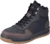A single black and brown high-top boot is shown against a white background. Podgląd zdjęcia produktu