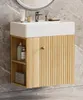 YORBAY Waschtisch Badmöbel Waschtischunterschrank 55 cm Produktbild-Vorschau 1