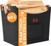 BLACK OAK Montana XL 60L Holzkorb aus Filz dunkelgrau + Produktbild-Vorschau 1