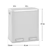 SVITA TM2X15  Treteimer 30 Liter 2x15L grau Abfalleimer Produktbild-Vorschau 5