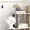 HOMCOM Étagère bibliothèque séparateur de pièce style Voir les images du produit 6