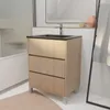 Meuble de salle de bains 60 cm 3 Tiroirs Chêne Clair + Voir les images du produit 2