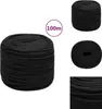 vidaXL Bootsseil Schwarz 8 mm 100 m Polypropylen -  Seile Produktbild-Vorschau 1