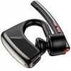 A black Bluetooth headset with silver and red accents is shown against a white background. Produktbild-Vorschau