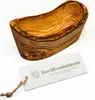 Baguetteschale aus Olivenholz, mit Naturrand 25 cm Produktbild-Vorschau 1