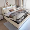 Polsterbett 180x200cm mit Stauraum, LED-Beleuchtung und Produktbild-Vorschau 1