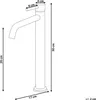 BELIANI Waschtischarmatur Gold aus Messing 30 cm Matt Produktbild-Vorschau 3